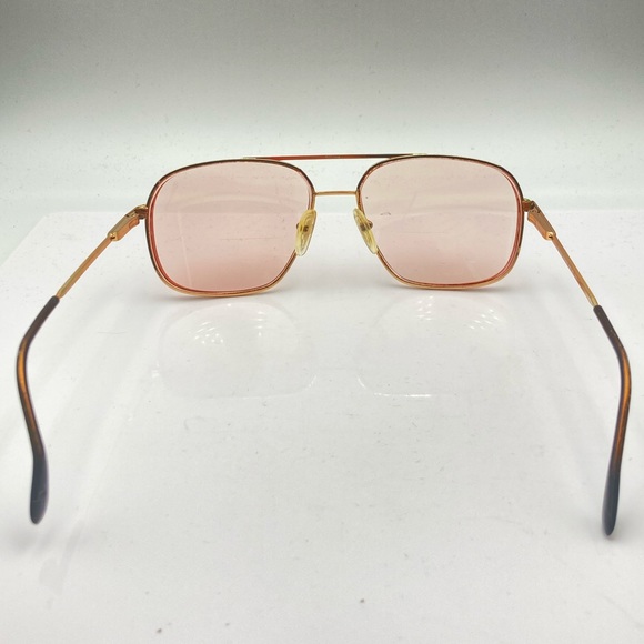 Vintage Lawrence Eyewear Brown Aviator Sunglasses Frames Tom - Picture 4 of 6